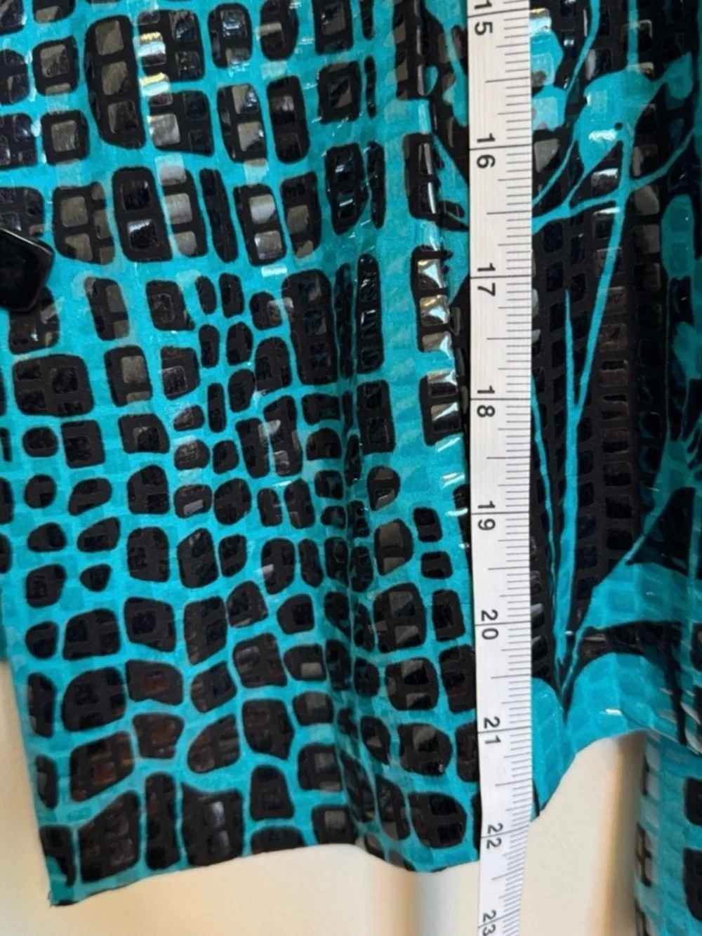 Vtg Clara S Women's Med Jacket Liquid Look Chunky Button 90s Friends Whacky GUC - Picture 4 of 10